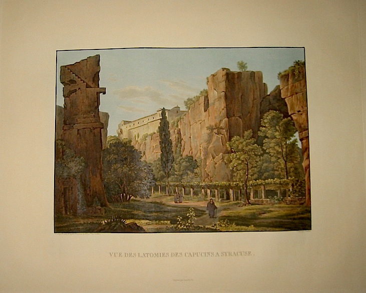  Vue des Latomies des Capucins a Syracuse 1822-1826 Parigi 